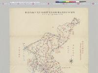 韓国駐箚軍隷属部隊配置付韓国駐箚憲兵隊配置図　韓国駐箚軍参謀部／明治
