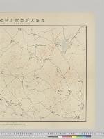 露軍大石橋南方防禦陣地之図　陸地測量部／明治37年