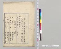 五月二十六日横須賀軍港二於テ軍艦千早進水式挙行ニ付臨幸御次第書／明治33年