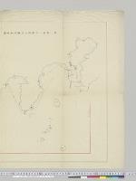 第二期第一次艦隊水雷艇隊航跡図（東京湾外）／明治