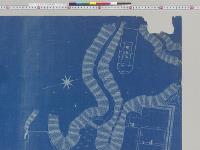 広島軍用水道水源配置図　1/792／明治