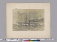 軍艦図（軍艦平戸か）　S.Arita／明治