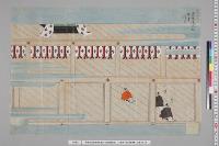 孝明天皇紀附図原稿26　絵図類原案1―6　皇太子御元服拝舞　天保15年3月