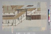 孝明天皇紀附図原稿71　絵図類原案2―22―1　大嘗会悠紀殿行幸之図