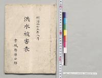 明治四十三年八月洪水被害表　宮城県柴田郡／明治43年