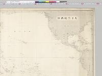 太平洋航跡図　軍艦金剛航跡（横須賀―ブリスベーン―シドニー―メルボルン―フィジー―横須賀）／明治