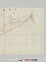 演習地域図（両軍航跡図）／明治