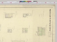 塩原御用邸附属各建物平面図／大正11年