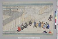 孝明天皇紀附図原稿83　絵図類原案2―32―2　新内裏遷幸建礼門外図