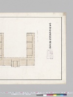 女子學習院西館階上平面圖／大正12年