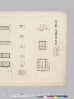 御内庭附近各建物平面図／大正10年