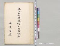 木曽御料林檜大材取調表　木曽支庁／明治