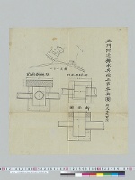 正門附近排水其他工事平面図（塩原御用邸）