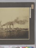 軍艦河内写真（全力公試運転）／明治