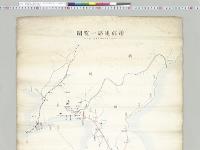 電信連絡一覧図（明治三十七年五月下旬ニ於ケル、朝鮮国内）　野戦高等電信部／明治