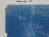 広島市水道鉄管線路図／明治