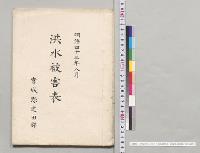 明治四十三年八月洪水被害表　宮城県遠田郡／明治43年