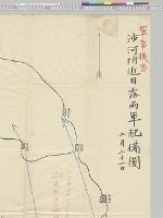 沙河附近日露両軍配備図　二月二十一日／明治