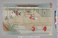 孝明天皇紀附図原稿32　絵図類原案1―12　大嘗会御禊図　嘉永元年10月29日