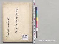 実業者履歴概要　京都市立染織学校／明治