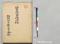 管内事情一班　御料局宇都宮事務所／明治