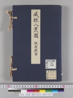 呂紀筆　威振八荒之図　双幅／明治写