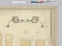 京都帝室博物館付属各建物平面図／大正12年