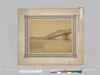震災関係 岐阜県長良川鉄橋（写真）／（明治24年）