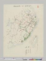 南清地方ニ於ケル測図区域　1/300万／明治