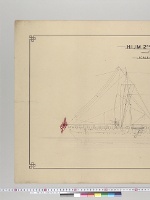 軍艦利根図　付重要寸法書／明治