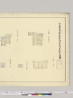 日光田母澤御用邸附属邸附属各建物平面図／大正11年